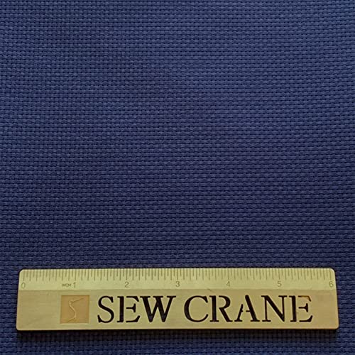 14CT Aida Cloth Embroidery Cross Stitch Fabric, Navy Blue, W59″ x L20″ - color: Navy Blue, size: W59″ x L20″