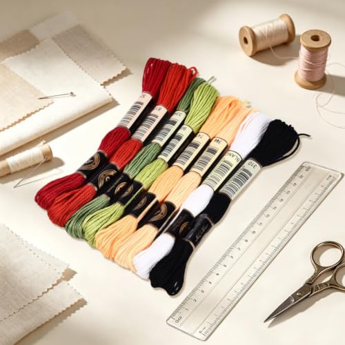 8 Skeins 70 Yards Christmas Embroidery Floss for Hand Sewing - color: Christmas Color, size: 70 Yards