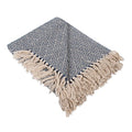 DII Diamond Throw Collection Cotton Woven, 50x60, Nautical Blue - color: Nautical Blue