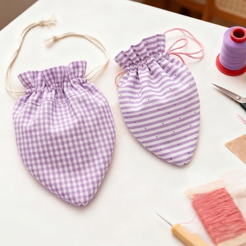 Aubliss 8pcs Fat Quarter Fabric Bundles (100% Cotton - 20'' x 20'') - color: Purple