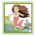 Howie's Needlepoint 14CT Pre-Printed Cross Stitch Kits,Embroidery Patterns Starter Kits,Needlepoint Kits - The Little Girl - color: The Little Girl
