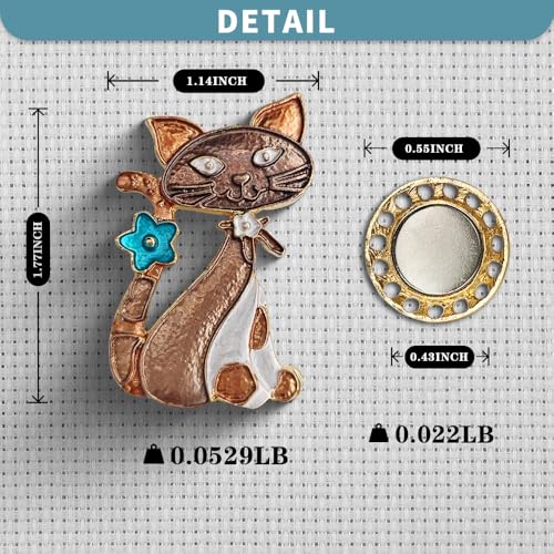 Magnetic Needle Minder Magnet Embroidery Accessories and Supplies Embroidery Needle Holder Cross Stitch Holder Needlework Supplies (Cardinal) (cat) - size: cat