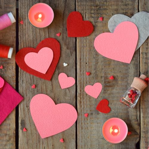 NACHLYNN 11Pcs Self Adhesive Felt Fabric Sheets 7"x11.5" /18x29cm Sticky Back Felt Fabric for Crafts Art Project DIY Sewing Patchwork Decoration (Pink) - color: Pink