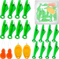 VONEEDL 20 PCS Fish Type Needle Threaders Set for Sewing Machines (Compatible Only with Side-Threading Machine Needles) & Simple Hand Sewing