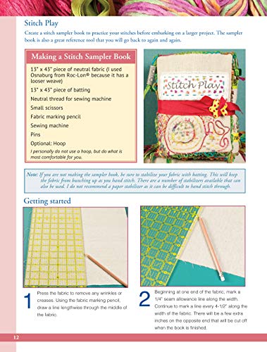 Modern Hand Stitching: Dozens of Stitches with Creative Free-Form Variations (Landauer) 35+ Essential Hand Embroidery Stitches with Step-by-Step Instructions, Variations, and Stitch Sampler Techniques