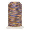ThreadArt Multicolor Cotton Thread, 600M 40/3, Mediterranean 3355 - color: Mediterranean