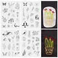 Magibeads 60 Patterns Leaf Flower Bird Insect Water Soluble Embroidery Patterns Plant Bonsai Butterfly Spring Stick and Stitch Transfer Embroidery Paper for Adult Beginners Hand Sewing Starter Kit - color: Flower & Leaf & Butterfly