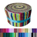 100% Cotton Quilting Fabric Jelly Roll Fabric-40 Solid Color - color: 40 Solid Color