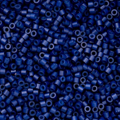John Bead 25g Cylin Beads Opaque Cobalt Blue 11/0 Glass Cylindrical Seed Beads for Jewelry Bracelets Necklaces Earrings Making Embroidery - color: Cobalt Blue