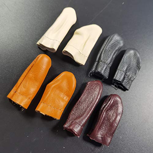 6 Pairs Needle Felting Leather Finger Protector Finger Guards Gloves for Hand Craft Sewing