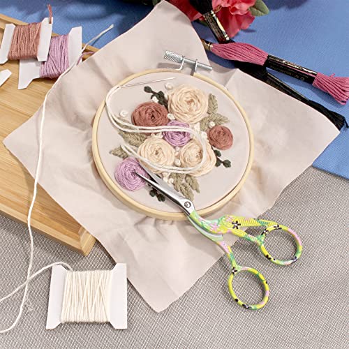 JubileeYarn Pointed Tip Embroidery Craft Stainless Steel Stork Scissors - Yellow - 1 Unit - color: Stork Yellow, size: 1 Unit