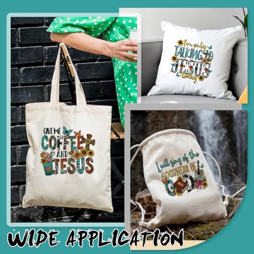 Dazoratix Christian Iron on Patches - 20 Sheets Sunflower Bible Verse DTF Ready to Press Heat Transfers Vinyl Design Religious Stickers Decals for T Shirts Clothes Clothing Hoodies Applique DIY Crafts - style: Sunflower Christian