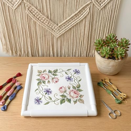HAND U JOURNEY 3 Pack Universal Plastic Clip Frames, 12", 9" & 7" Square