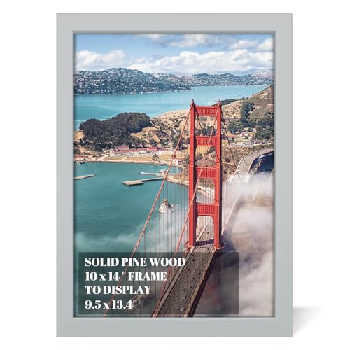10x14 inch Wood Picture Frames for Wall Hanging,Diamond Painting Frames Rectangle Baby Scan Picture Frame for Family Walls Decoration,Anniversary,Wedding,Christmas,Halloween,Shower,Certificate (Gray) - color: Gray, size: 10x14 inch