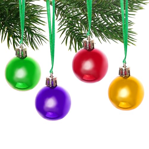 100 Pcs Christmas Ornament Ribbon Hangers, Thin Hand Tied Ornament Ribbon Loops - color: Green