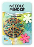 Awesome Pattern Studio Needle Minder Set - Dragonfly Magnetic Needle Minder + 2 Needle Threaders. Enamel Pin for Cross Stitch, Embroidery and Craft - size: Dragonfly Set #1