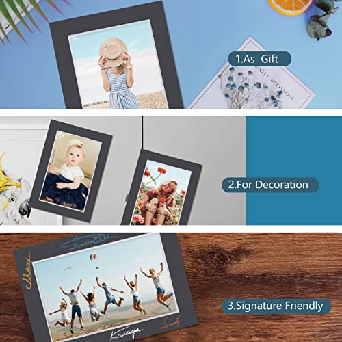 Somime 10 Pack Black Picture Mat Set,16x20 Precut Mat for 11x14 Photos - size: black 10pc sets 16x20