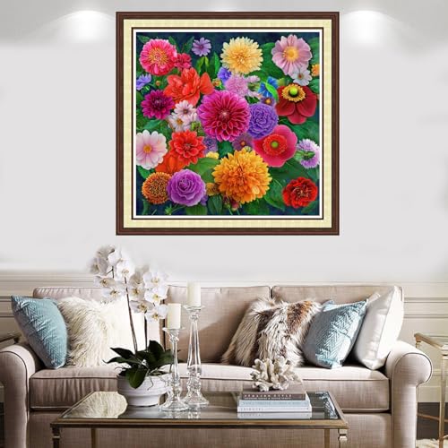Findvoor Counted Cross Stitch Kits for Adults Full Range of Cross Stitching Embroidery Unprinted Pattern for Beginners, 11CT Needlepoint Kit Patterns Embroidery Kits- - color: ColorCraft32