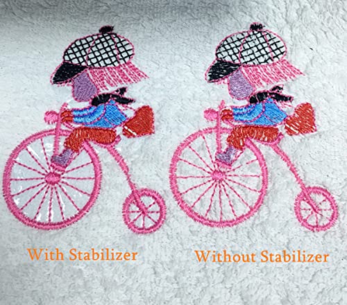 YEQIN Wash-Away Water Soluble Embroidery Stabilizer & Topping Film 12"x11 Yd roll, Cut into Various Sizes for Machine Embroidery and Hand Sewing