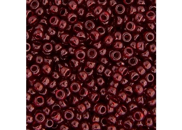 Miyuki Seed Bead 11/0 APX.22g - Garnet Gold Luster Japanese Glass Seed Beads - color: Garnet Gold Luster