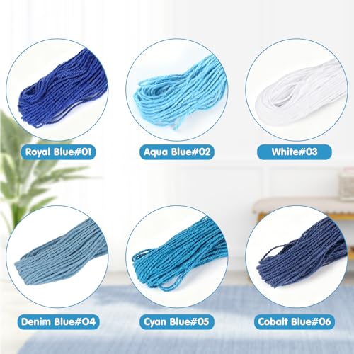 12pcs Sashiko Thread Sashiko Kit Sashiko Skein 262.46 Yards 6 Colors Natural Plant Dyed Sashiko Cotton Embroidery Thread Japanese Quilting & Embroidery Sashiko Kit Supplies 100% Cotton