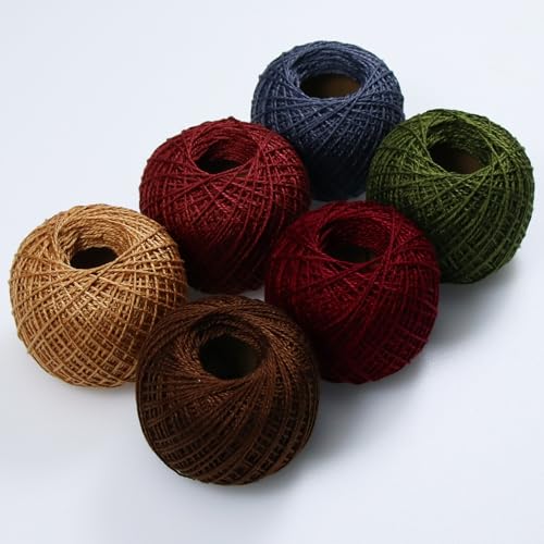 KCS Mercerized Pearl Cotton Thread Size 8 Crochet Needlework Embroidery Threads Ball (6, 29) - color: 29