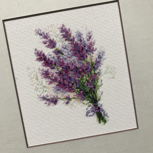 RIOLIS 1607 Bouquet with Lavender Counted Cross Stitch Kit 6 x 7 in