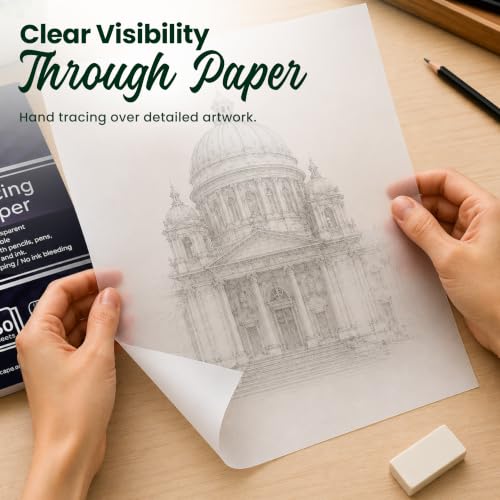 MyArtscape Tracing Paper Pad - 9 x 12 in 150 Sheets 33 lb