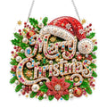 Eiflow Acrylic Pearl Art Hanging Kit for Adults, DIY Pearl Diamonds Painting Door Hanger Board Kit, Special Crystal Diamond Art Painting Pendant Ornament (Merry Christmas) - color: MERRY CHRISTMAS