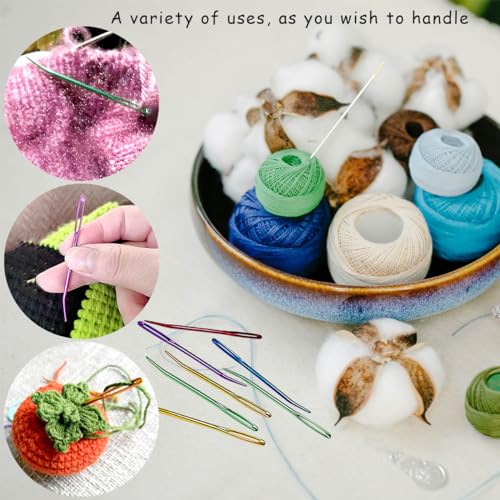 10Pcs Yarn Needles - Bent Tapestry Needles for Crochet, Wool & Weaving