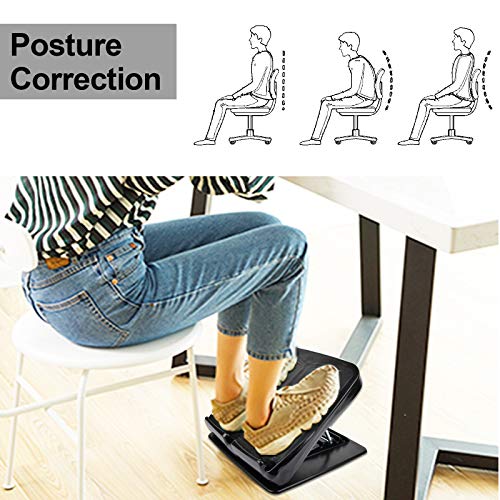 Slant Board, Calf Stretcher Ankle and Foot Incline Board for Stretching Tight Calves or Plantar Fasciitis Adjustable 4 Level (330 lb Capacity), Strength Training Equipment Leg Machines - color: Black