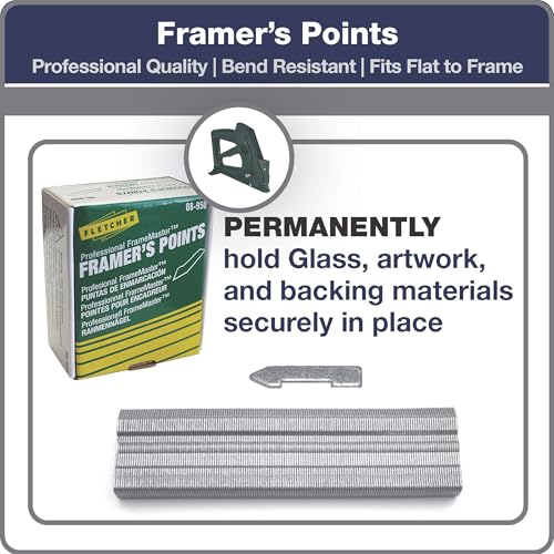 Fletcher® Framers Points for Permanent Picture Frame Assembly