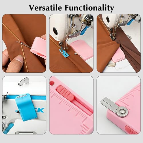 Magnetic Seam Guide for Sewing Machine – Sewing Machine Attachment for Precise Positioning and Edge Retaining (Blue) - color: Blue