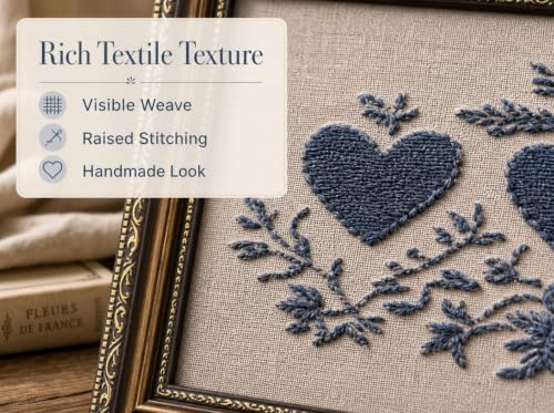 PZBPIUY Ornate Gold Framed Wall Art,Vintage Navy Blue Hearts Canvas Prints - color: Blue Heart, size: 16"L x 12"W