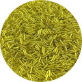 HYPOCI 90g Glass Bugle Beads 7x2mm Embroidery Tube Glass Spacer Bulk Small Craft Long Beads for Necklaces Bracelets Earrings DIY Jewelry Making(Yellow) - color: Yellow
