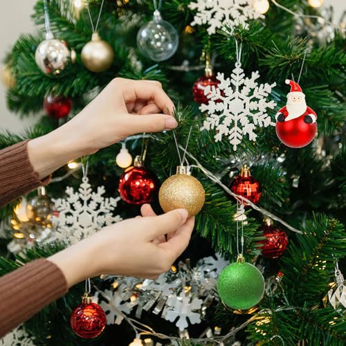 FEBSNOW 500Pcs Christmas Ornament Hangers, Silver Hanging String with Snap - color: Silver