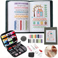 Nyrvexa 2026 New Embroidery Stitch Book Kit,Portable All Scenario Embroidery Stitch Book,Comes with a Complete Toolkit and Instructional Tutorial, Gift for Beginners， Craft Lovers (1 PCS)
