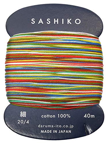 Variegated Sashiko Thread - Paper Balloon by Daruma - color: Paper baloon