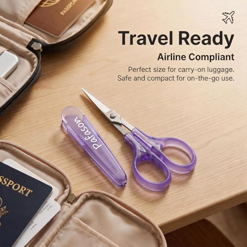 PAFASON Small Travel Sewing Embroidery Scissors Set Curve Straight Tip - style: Modern