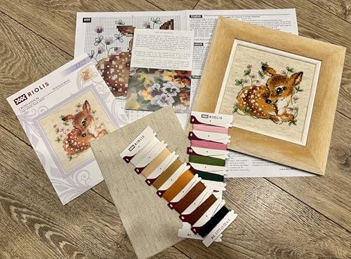 RIOLIS 1777 Little Deer Counted Cross Stitch Kit 5 x 5 in - style: Little Deer 1777