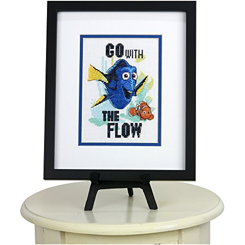 Dimensions 70-65173 Disney Go With The Flow Finding Nemo Counted Cross Stitch Kit, 5" x 7" , White