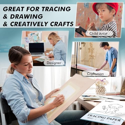 Koala 110 Sheets Tracing Paper 8.5x11 in Translucent Paper 32LB 50gsm
