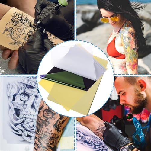 Tattoo Transfer Paper 100 Sheets, Thermal Stencil Paper for Tattooing - size: 100Pcs