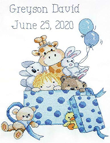 Boy's Toys Stamped Cross Stitch Kit