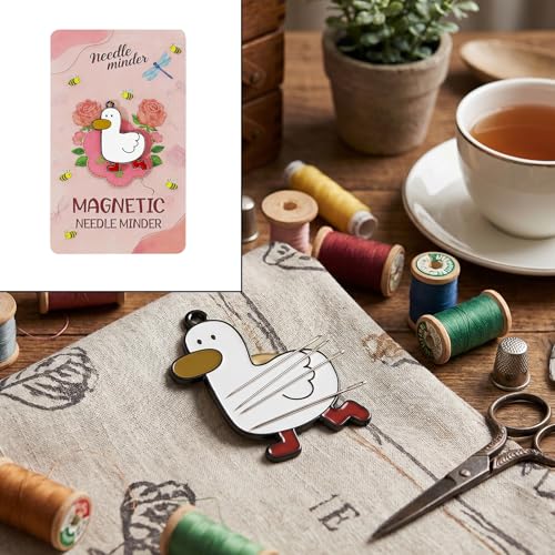 Black Cute Duck Magnetic Needle Minder 1Pack Strong Magnet Holder Cross Stitch Embroidery Sewing Needlepoint Accessories