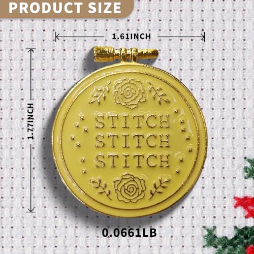 Needle Minder Magnet, Magnetic Needle Minder, Needle Minders Magnetic Cross Stitch Accessories, Magnetic Needle Holder, Life Tree, Butterfly, Cats, Owl, Heart (Gold) - size: Gold