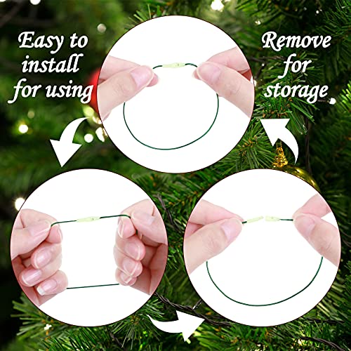 Shappy 1000 Pcs Christmas Ornament Hooks, Red, Green - color: Red, Green