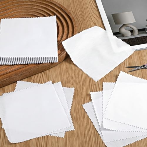 100 Pack 8-inch Cotton Fabric Squares, 8″ Precut Cotton Fabric Squares, Solids White Charm Pack, White - color: White, size: 8″