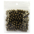 (R) Antiqued Bronze Smooth Round Metal Beads 8 mm 200 Pcs - color: Bronze 200 Pcs 8mm