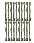 24 Skeins Embroidery Cotton Floss is 100% Egyptian Long Fiber Cotton of 8.75yds Each Cotton Cross Stitch Thread for Hand Embroidery DIY Creation and Friendship Bracelet String. (24, Dark Green) - color: Dark Green